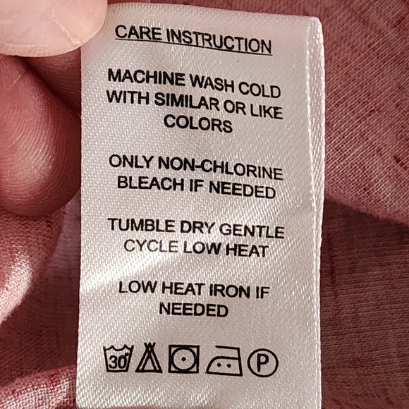 Denim & Flower Ricky Singh Button Down Shirt Men's Large Light Pink Cotton Blend - Picture 9 of 10